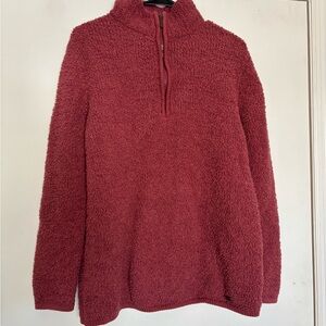 Natural Reflections Soft Maroon Red Zip Up Jacket